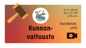 Kunnanvaltuuston kokouksen mainos