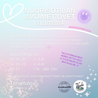 Nuorisotilan avoimet ovet